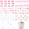 Pink Bow UV DTF Cup Wrap - 7 Sheets Bow UV DTF Cup Wraps for 16 oz Glass Cups, Waterproof UV DTF Transfer Stickers, Uvdtf Cup Wraps for Girls DIY Craft Decorations