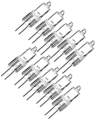G4 Halogen, 10 Pcs 20W 12V Halogen Incandescent, Single Capsule Incandescent, Clear Lacquer, Bright White, Bi-Pin G4 Base for Cooker Lighting, Lights, Track LightDurable and Fashion