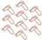 Healvian 10stücke Teiliges Verstellbarer Wudu Nagelringe Für Damen Abnehmbare Fingernagelschmuck-dekorationen Roségold Für Maniküre Und Stilvolle Fingertipps