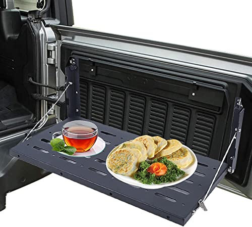Faltbar Heckklappentisch Multi-Purpose Klapptisch Heckklappe Tailgate Tisch für Jeep Wrangler JK 2/4 Tür