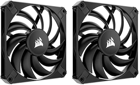 Corsair iCUE AF120 RGB ELITE 120mm PWM Kit de Trois Ventilateurs - Huit LED RGB Par Ventilateur - Technologie AirGuide - Palier Fluid Dynamic - Contrôleur iCUE Lighting Node CORE Inclus - Noir