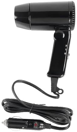 Auto-Haartrockner – 12 V faltbarer, tragbarer Trockner, kompakt, leicht, Roadtrip, multifunktional, Reiseföhnen mit Heiß-Kalt-Modi, Überhitzungsschutz für Wohnmobil, SUV, LKW, -Auto