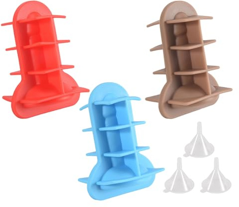 Asyduey 3Pcs Prank Silicone Ice-Cube Trays for Bachelorette Party,Funny Molds for Chilling Cocktails Whiskey Tea Drinks