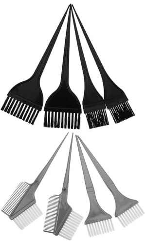 ELAYARD 8 Stück Haarfärbepinsel aus PC für Haarfärbemittel Anwendung zu Hause mit Friseursalon Qualität und Praktischem Haarfärbemittel Applikator
