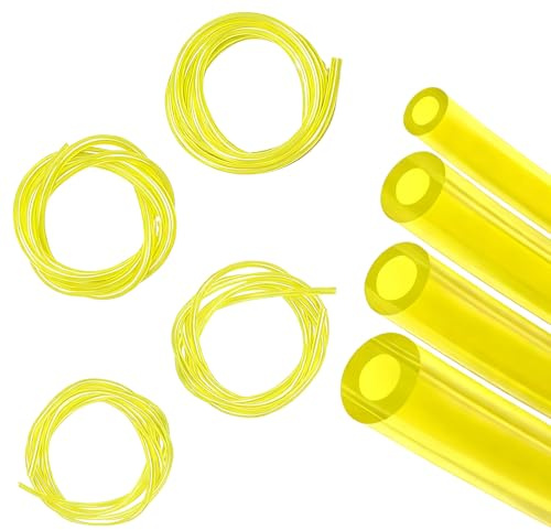 4 Sizes Strimmer Fuel Line, Petrol Fuel Line Hose Tube | Universal Petrol Pipe Replacement for String Trimmer Chainsaw Blower Lawn Mower and Other Outdoor Power Tools