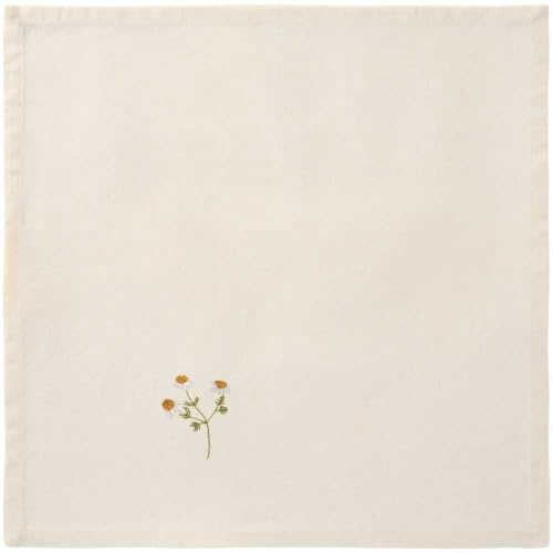 IB Laursen Stoffserviette Summer Vibes Creme Weiß mit MARGERITE Serviette