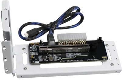 Prterver Tarjeta Gráfica Externa para Portátil PCIe 5.0 X4 OCuLink, Adaptador de Portátil A Tarjeta Gráfica Externa M.2 Oculink SFF8611 A PCIe X16, Color