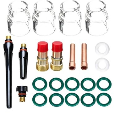 predolo 23 Pièces Gobelet En Verre Transparent Kit Chalumeau Standard Outillage pour Chantier