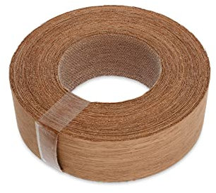 Wordpress® 30 mm Mahagoni-Echtholzkantenband mit Schmelzkleber – 7,5 m Rolle – einfache DIY-Aufbügelanwendung, deckt die Kante von Standard-MDF-Platten ab