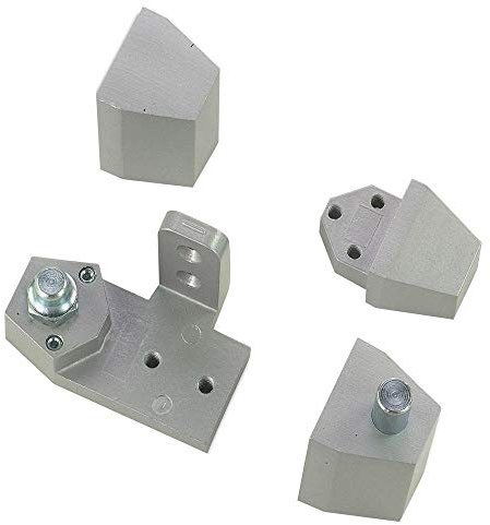 Arch/Vistawall Style TOP & Bottom Pivot Hinge Set for Commercial Adams Rite Type Storefront Door, Choose Handing & Finish (Right Hand in Aluminum)