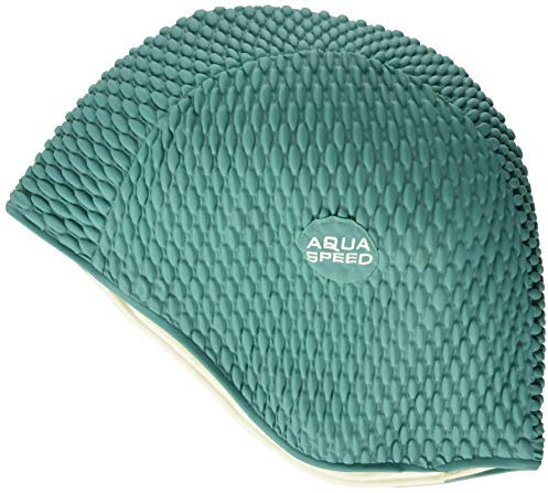 Aqua Speed Bombastic Bonnet de Bain en Latex pour Homme Vert Taille Unique