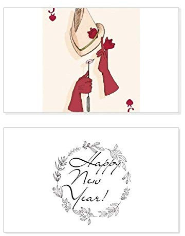 Spielkarten Herz J Vorlage Karte Silvester Gedenkkarte Segensbotschaft