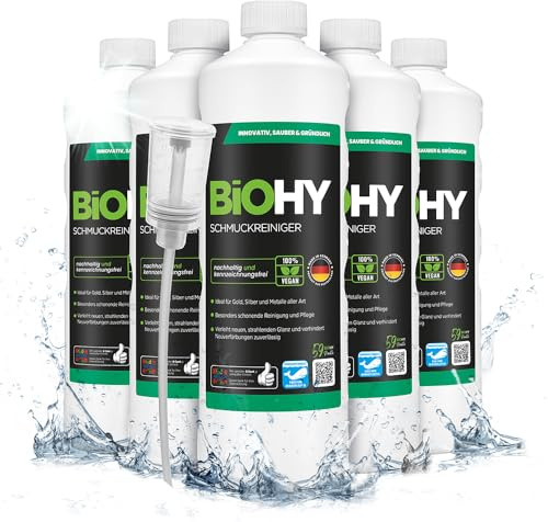 BiOHY Schmuckreiniger Ultraschall Konzentrat Gold Silber (6 x 1 Liter)