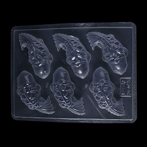 ZIRAN Koi Fischform 3D Koi Fisch Plastikkuchen Schokoladenform Gelee Handgemachte Sugarcraft Form DIY