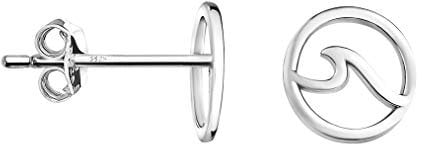 SOFIA MILANI - Damen Ohrringe 925 Silber - Welle Ohrstecker - 20918