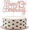 Gyufise 3 Pack Happy 13th Birthday Cake Topper Rose Gold Glitter Happy Birthday Cake Topper Happy 13 Birthday Cake Decoration for 13th Birthday Party Decorations