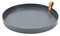 Verve Jelly ABS Einfachheit Dekorativen Tablett Runde 26cm Durchmesser, Kerzenhalter, Snack Cupcake Tablett, Tischablage, Obsttabletts, Kosmetik Schmuck Organizer (Tief grau)