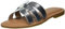 The Drop Damen Monika Flat H-band Slide Sandal Flat Sandal, Silber, 39.5 EU (8.5 US)