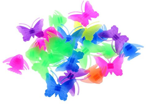 Harilla Buntes Fahrrad Dekoration, Fahrrad Speichen Clips Perlen Bike Zubehör des Designs Und Der Menge, Fisch und Schmetterling (26pcs)