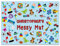 Paper Themes Personalised Messy Mat Plastic Table Cloth Wipe Clean Protect your table and floor from spills and accidents ((M) 75 x 55 cm, Toys)