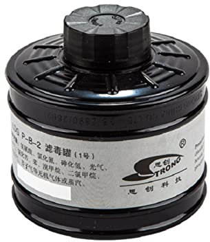 MAXSMLZT Filtro per Maschera Antigas in ABS Contenitore per Maschera Antigas da 40 mm Parti di Ricambio pratiche Contenitore per Filtro 3# 4# 5# 7# 8,#1
