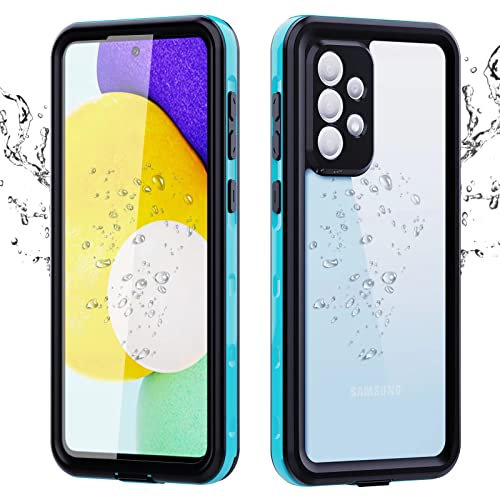for Samsung Galaxy A33 5G Waterproof Case with Built-in Screen Protector Dustproof Shockproof Drop Proof Heavy Duty Phone Case, Full Body Underwater Protective Cover for Samsung Galaxy A33 5G (Teal)