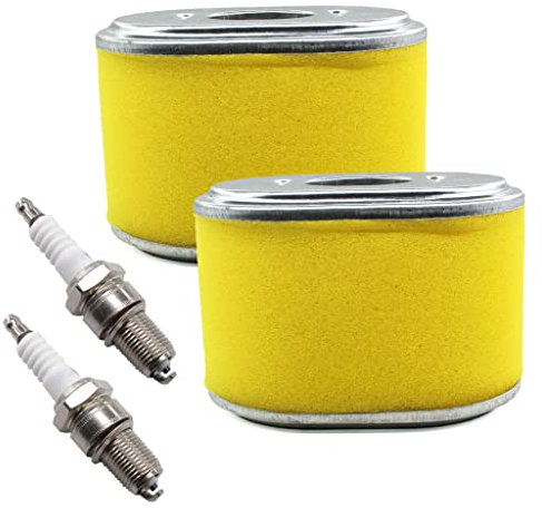HURI 2x Luftfilter inkl. Vorfilter Zündkerze für Lumag Rüttelplatte RP-1100 RP1100 PRO mit Loncin Motor