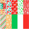 Zayvor 120 Christmas Tissue Paper Sheets - Bulk Printed Wrapping Paper for Christmas Decorations, Supplies, Gifts, Bags, Boxes, Wine Bottles