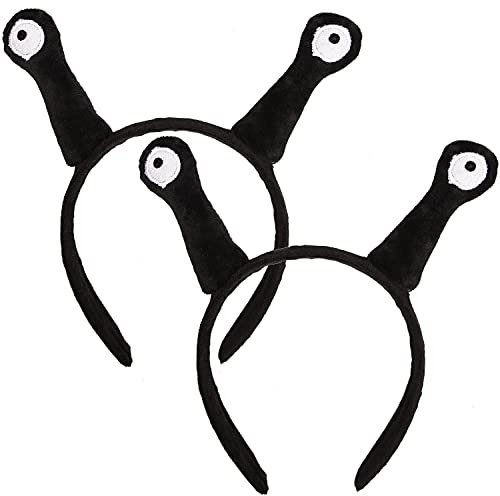 Lezevn 2 Stück Schneckenantenne Plüsch Stirnband Schnecke Kostüm Zubehör Maskerade Party Cosplay Verkleidung Foto Requisiten