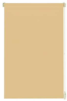 YOURSOL EasyFix Roleta Light Rollo in Beige, 120 x 150 cm, Rollo Ohne Bohren, Klemmfix Rollo, 50% Blickdicht und lichtdurchlässig