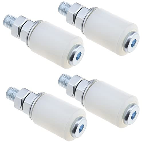 ECSiNG Lot de 4 roulettes en nylon pour porte coulissante - Accessoires pour portes coulissantes - Portes électriques - Garage - 40 x 60 mm