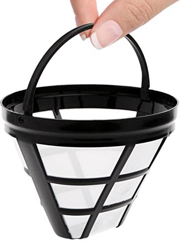 Dauerfilter Kaffee Größe 4, Wiederverwendbarer Kaffeefilter Kegelförmig, 8-12 Tassen Kaffee Filter Mehrwegfilter, Waschbar Kaffeetropfer, Papierloser Kaffeefilter zur Herstellung von Manuellem Kaffee