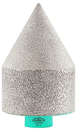 Brocas Biseladas de Diamante 0-50mm x M14 - LEKOMESH Fresas de Chaflán de Diamante para Ampliación Biselado Dar forma Hoyos de Porcelánico Cerámica Granito Mármol,Amoladora Angular