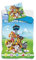 Baby-Bettwäsche Paw Patrol, 100 % Baumwolle, Bettbezug Rosa, 100 x 135 cm + Kissenbezug 40 x 60 cm, mit Ruben, Stella, Chase, Marcus und Rocky
