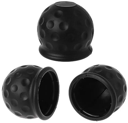 Anhänger Schutzkappe, 3 Stück Anhängerkupplung Abdeckung,Schwarz Anhängerkupplung Schutzkappe Gummi Abdeckung,Kugelkopfabdeckung Anhängerkugelkopf Schutzhülle Für Anhänger(Schwarz)