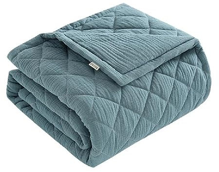 Coperta per Neonati in Cotone Morbida e Traspirante - Ideale per Culle e Passeggini, Trapunte e Biancheria da Letto per Bambini