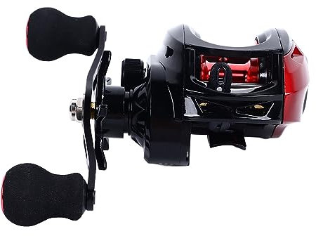 Mulinello da Pesca in Metallo Facile da Usare 10 kg capacità di Carico Mulinello da Casting in Acqua Salata Destro per la Pesca in Mare