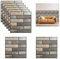 Zfseyuh 10 Stücke 3D Ziegelstein Tapete,3d Wallpaper Selbstklebende Wandpaneele,30 x 30 cm 3D Tapete für Wohnzimmer,Spielzimmer,Küche,Badezimmer