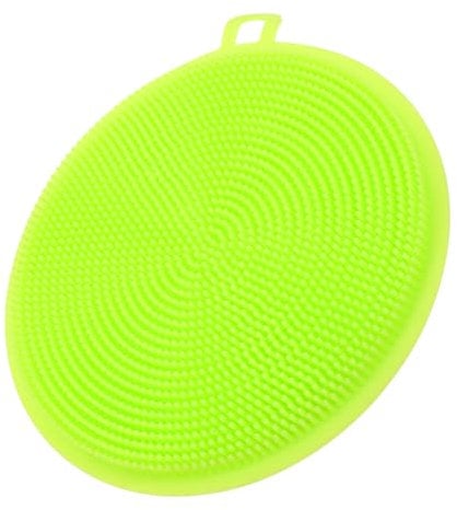 Gatuida Practical Silicone Brush Dish Cleaner Dish Brush Pan Scourers Non Scratch Kitchen Supply