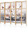 murando - Paravent Innen Raumteiler Holz Blumen 225x172 cm 5-teilig Japanische Trennwand Raumtrenner Room Divider Mobiler Sichtschutz Spanische Wand Abtrennung Botanik Natur Lassen b-C-0656-bh-a