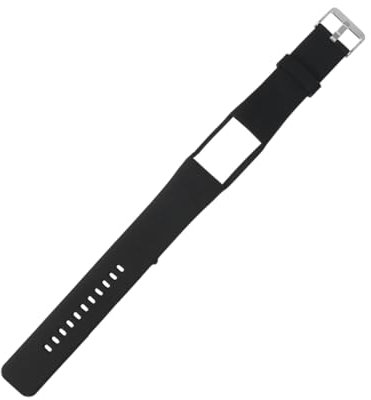 HOMSFOU Modisches Silikon Ersatzarmband für A360 A370 Smartwatch Schwarz