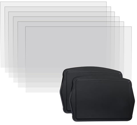 6 Stück FEP Folie mit 2 Stück Harztankabdeckungen, Beckendeckel für ELEGOO Mars 3 Mars 3 Pro Harz-3D-Drucker, 200 x 140 x 0,15 mm