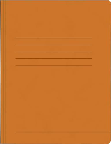 Papiertiger Schnellhefter aus Karton/Pappe für Schule und Büro (Pressspankarton, orange, 14er Pack)