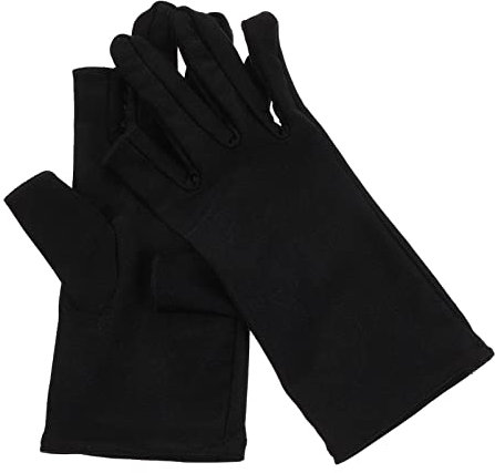 BELLIFFY 1paar Uv Schutz Maniküre Handschuhe Fingerlose Atmungsaktive Damenhandschuhe Für Nagellack Und Haarfärben Für Beauty-salons Und Täglichen Gebrauch