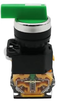 22mm Selector Knob Rotary Switch Latching Momentary 2NO 1NO1NC 2 3 Position DPST 10A 400V Power Switch ON/OFF Red Green Black(Green-long)