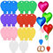 Ballon-Gewichte und Bänder, bunte Gewichte für Heliumballons, Kunststoffanhänger, Hochzeit, Geburtstag, Party, Feier, Dekoration, 20 Stück