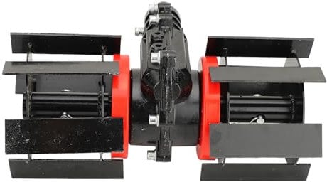 Ruota da diserbo da 10 cm, ruota universale per aratura profonda in ferro di alluminio da 9 denti per tosaerba, motozappa, accessorio scarificatore (26 mm)