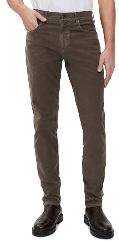 Billy Reid Men's Moleskin Cochran Jeans, Coffee, 38W x 32L
