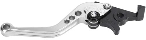 NYSUZHOUJI CNC Aluminiumlegierung Faltbremshebel regulierbarer Bremshebel für Dax125 ST125 CT125 CUB (Silber)