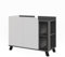 Vicco Waschbeckenunterschrank Karen, Anthrazit/Weiß, 80 x 65 cm mit 2 Türen
